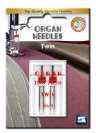 Dvojitá ihla poloplochá 130/705H Organ TWIN 90/3mm