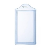 Púzdro na dve karty PVC VERTIKÁLNE MODRÁ. TRANSPARENTNÁ Typ 2K-V
