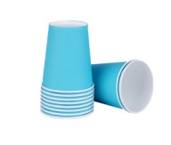 MODRÉ narodeninové papierové poháre 220ml MODRÉ