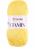 YarnArt Etaminová priadza 30 g 180 m farba 461 svetlo žltá