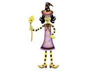 Nástenná dekorácia Čarodejnica 95 cm Halloween