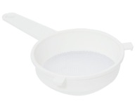 Plastové sitko, sitko, cedník s rukoväťou, 12 cm