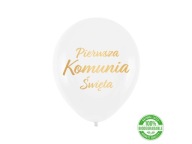 Latexové balóny na sväté prijímanie 30 cm 5 ks