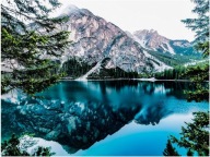 DIAMANTOVÁ VÝŠIVKA Diamantová maľba Diamantová mozaika Set Mountain Lake