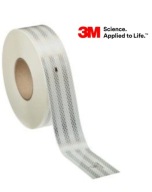 3M 983-10 OBRYSOVÁ REFLEXNÁ PÁSKA 55mm/1m NA ZNAČENIE, biela