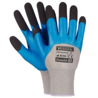Verken ochranné pracovné rukavice GREY BLUE DuoAir 10