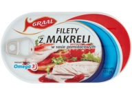 Filety z makrely v paradajkovej omáčke Graal 170g