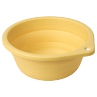 IKEA PEPPRIG Skladacia miska na bielizeň, žltá, priemer 27 cm
