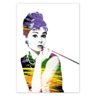 Samolepky A5 PION Audrey Hepburn Cigarette