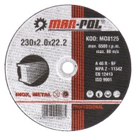 DISKY KOVOVÉ KOTOUČE REZNÉ 230x2 MAR-POL