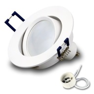 Zápustné svietidlo LIETA BIELA ​​+ LED GU10 7W 3000K