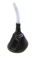 Dielenský auto lievik na palivo, kvapaliny, plast, s vekom, 1,5l
