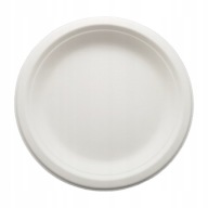 Jednorazové taniere, okrúhle, cukrová trstina, jedálenské taniere, 23 cm, 50 ks