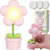 LED NOČNÁ STOLNÁ LAMPA PRE DETI NA DETSKEJ KVETOVEJ STOLOVEJ LAMPE