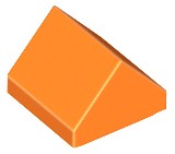 LEGO 35464 DRÁHANÁ STRECHA 1x1 oranžová (1g)