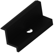 BUF30L Držiak bočného panelu v=30mm lakovaný čierny 8973302 BAKS