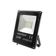 LED reflektor SMD 20W 1400lm 6500K čierny LIGHTEC