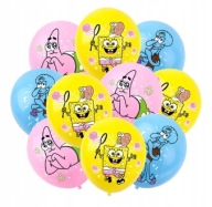 NARODENINOVÁ BALÓNOVÁ SÚPRAVA SPONGEBOB SQUARE NOHAVICE BALÓN 12 KS PARTY