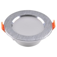 ZOE 4,8W 4000K LED svietidlo na zapustenú montáž BRUSHED SILVER