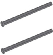 LEGO Axle Axle Alloy 8 C. Grey 55013 4499858 - 2ks