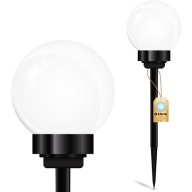 SLNEČNÁ LAMPA Záhradná LED LAMPA POHNANÁ GUĽOVÁ GUĽA 15cm OSTROŽ