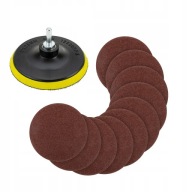 Kotúč na suchý zips + 10x brúsny kotúč 125mm p120