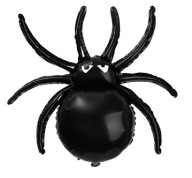 VÝKONNÝ HALLOWEENSKÝ FÓLIOVÝ BALÓN, ČIERNY, 82CM DĹŽKA 78CM ŠÍRKA