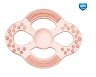 Flexibilné detské hryzátko na prerezávanie zúbkov Pink