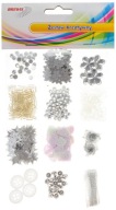 Set KREATÍVNE SILVER Plastové KORÁLKY Brewis DEKORATÍVNA SADA