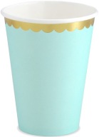 MINT papierové poháre na ročné narodeninové bábätko 220 ml 6 ks