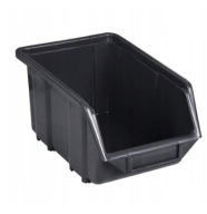 MALÝ ČIERNY ZÁSOBNÍK NA SKRUTKY ZÁSOBNÍK ECOBOX