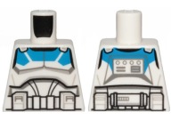 Lego New Torzo bez rukovätí White SW Armor Clone Jet Trooper 501st 973pb3993