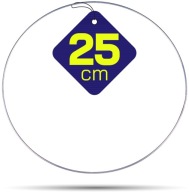 STRIEBORNÝ kovový prsteň na lapače snov, 25 cm
