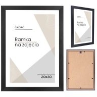 Rám na fotku 20x30 rámov, čierny MDF rám na fotku CADRO