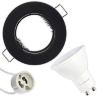 Sada svietidiel HALOGÉN čierna + LED GU10 10W