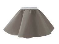 KVETOVANÁ SUKŇA, SIVÝ KROJ, 35 cm