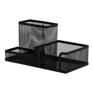Súprava náradia na stôl Kovová súprava s 3 priehradkami Black Q-Connect