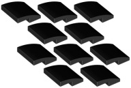 LEGO Bevel Rounded 2x2 čierna 15068/6053077 x10