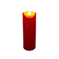 SVIEČKA VALCOVÁ LED STOLOVÁ SVIEČKA ČERVENÁ 15 CM SVIEČKA LED NA BATÉRIU