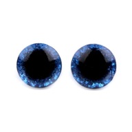 GLITTER DARK BLUE MASCOT EYES 10 mm