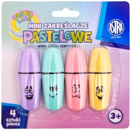 Astra MINI PASTELOVÉ ZVÝRAZŇOVAČE Súprava 4 kusov