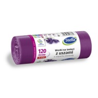 Vrecia na odpadky s levanduľovými rúčkami 120l/10ks - Stella