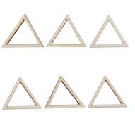Trojuholníkové obruče 6,3 cm / 6 ks Lapač snov Scrapki