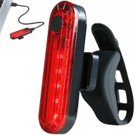 LED svetlo na bicykel 50lm zadné, zadná USB sedlovka