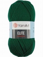 Fľaškovo zelená priadza YarnArt Elite 590
