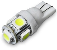 PARKOVÁ ŽIAROVKA W5W 5 LED T10 BIELE PARKOVACIE ŽIAROVKY