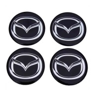 60 mm emblémy Mazda na 6 cm krytoch nábojov