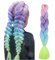 SYNTETICKÉ VLASY OMBRE BRIDGES ROVNÉ FAREBNÉ DREADS Braid K1