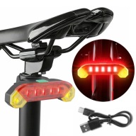 Zadné svetlo na bicykel USB nabíjateľná baterka