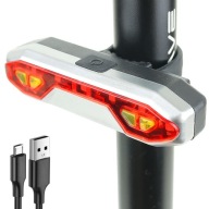 Lampa, USB zadná cyklistická lampa - LED